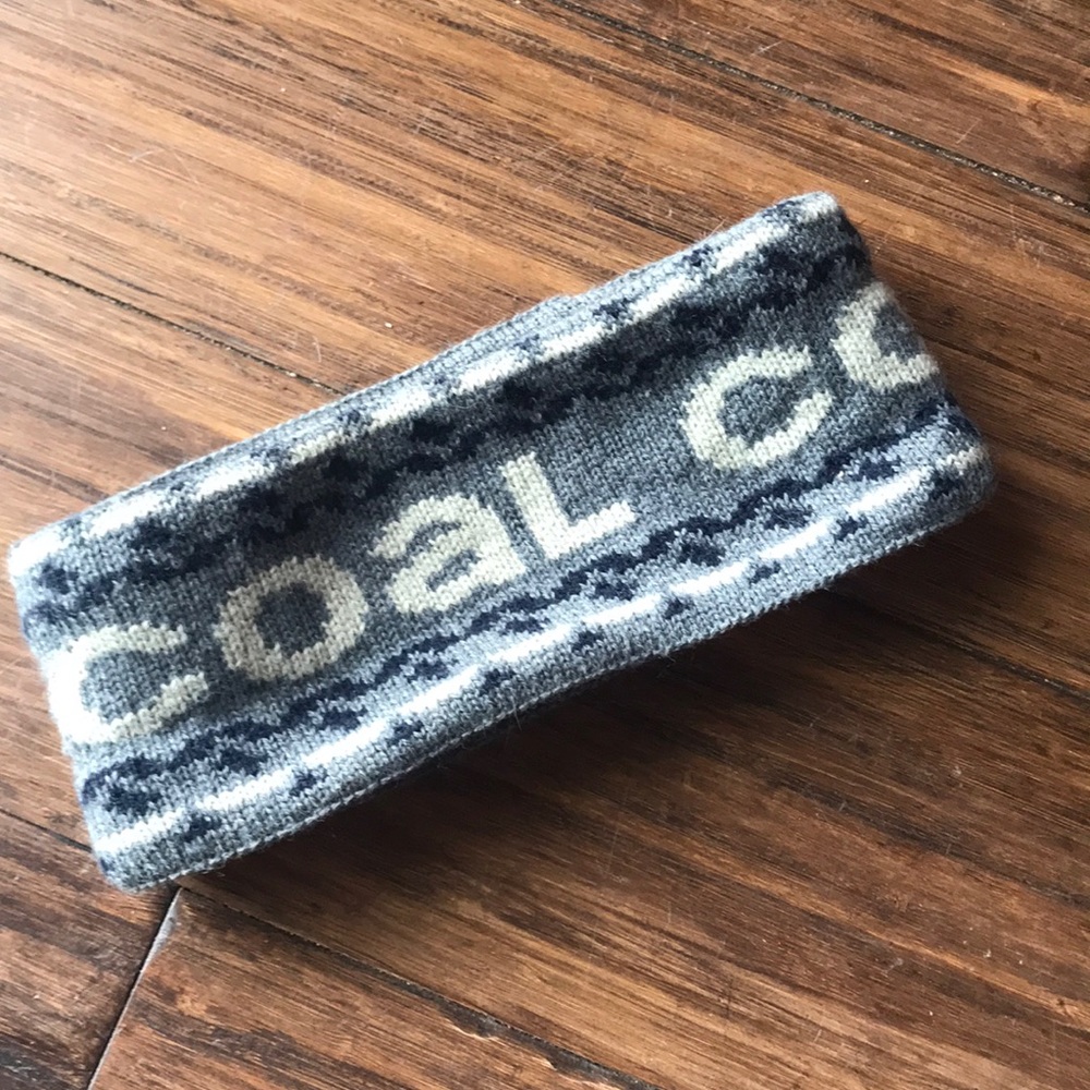 Coal fleece lined headband